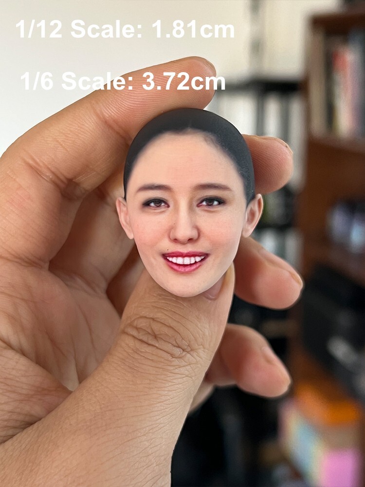 1/6 1/12 Beauty Girl Man Head Sculpt Model For 12" 6" Female Male Figure Body - Picture 26 of 190