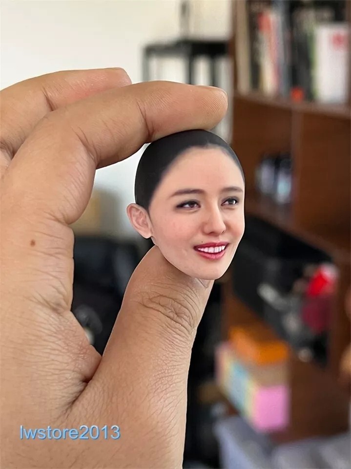 1/6 1/12 Beauty Girl Man Head Sculpt Model For 12" 6" Female Male Figure Body - Picture 27 of 190