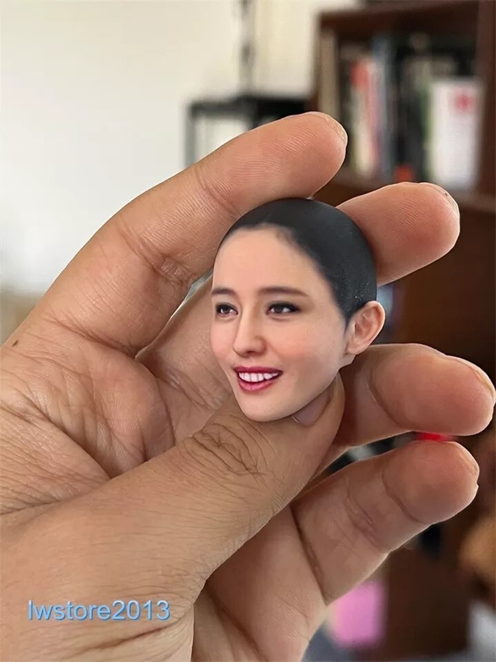 1/6 1/12 Beauty Girl Man Head Sculpt Model For 12" 6" Female Male Figure Body - Picture 28 of 190