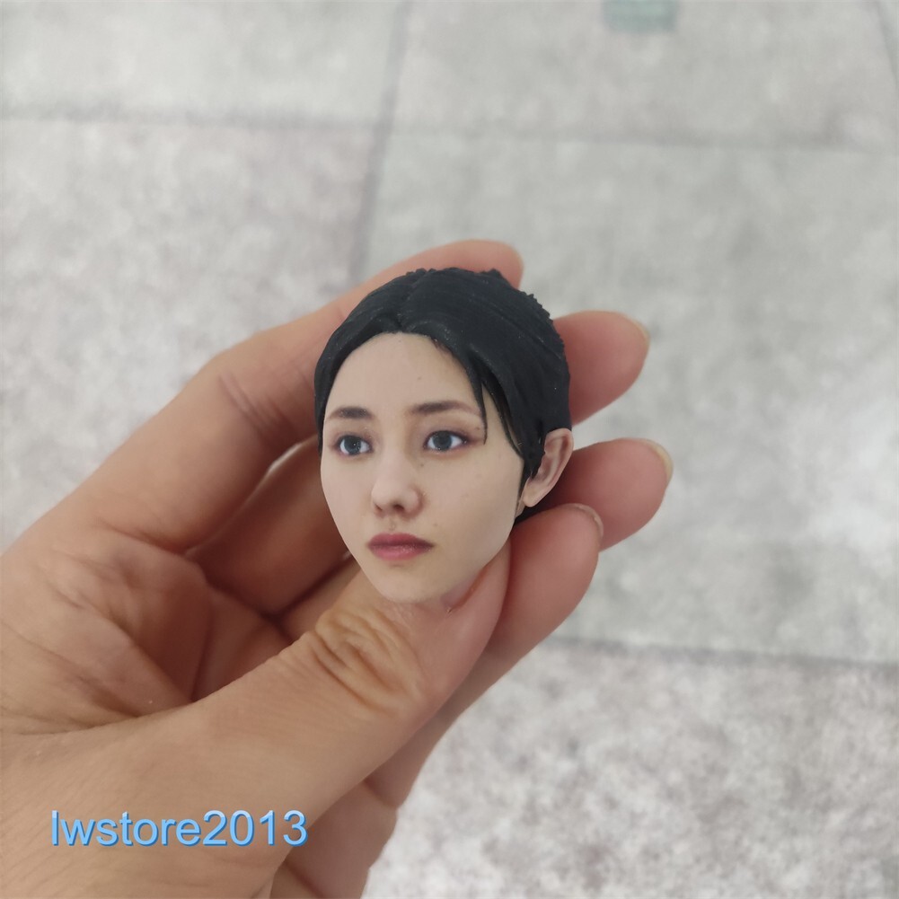 1/6 1/12 Beauty Girl Man Head Sculpt Model For 12" 6" Female Male Figure Body - Picture 32 of 190
