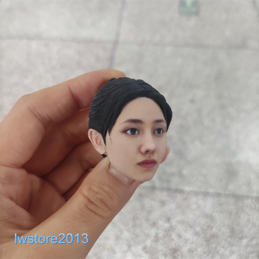 1/6 1/12 Beauty Girl Man Head Sculpt Model For 12" 6" Female Male Figure Body - Picture 34 of 190