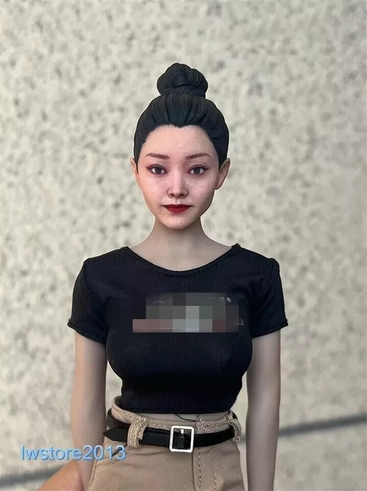 1/6 1/12 Beauty Girl Man Head Sculpt Model For 12" 6" Female Male Figure Body - Picture 56 of 190