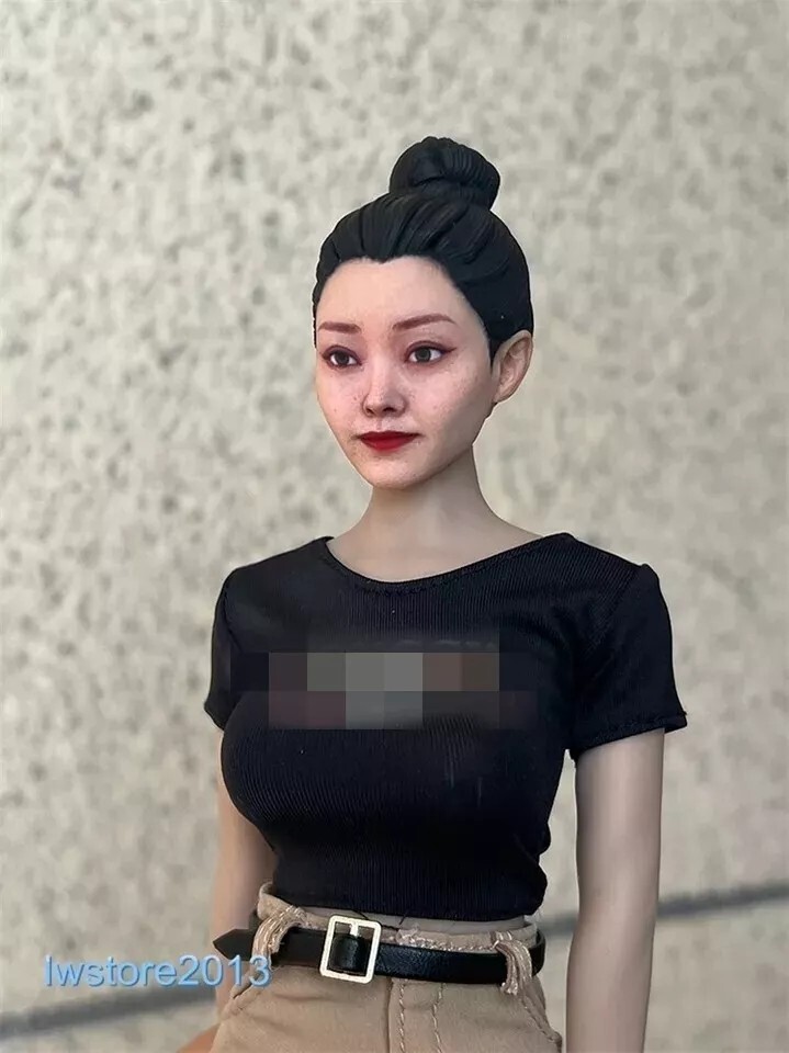 1/6 1/12 Beauty Girl Man Head Sculpt Model For 12" 6" Female Male Figure Body - Picture 57 of 190