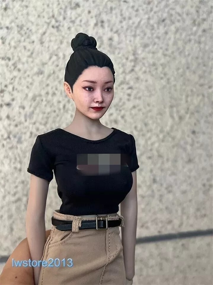 1/6 1/12 Beauty Girl Man Head Sculpt Model For 12" 6" Female Male Figure Body - Picture 59 of 190