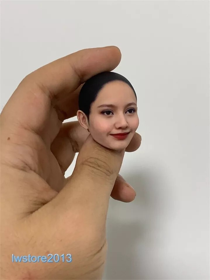 1/6 1/12 Beauty Girl Man Head Sculpt Model For 12" 6" Female Male Figure Body - Picture 62 of 190