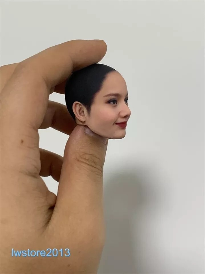 1/6 1/12 Beauty Girl Man Head Sculpt Model For 12" 6" Female Male Figure Body - Picture 63 of 190