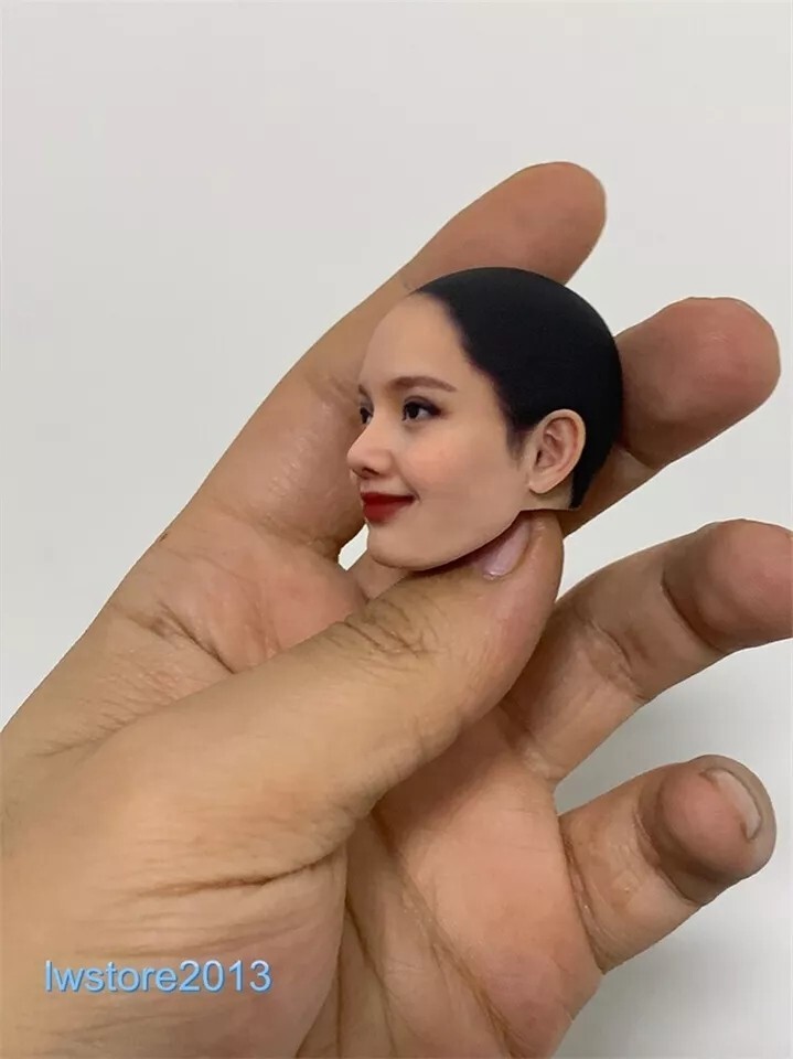 1/6 1/12 Beauty Girl Man Head Sculpt Model For 12" 6" Female Male Figure Body - Picture 64 of 190