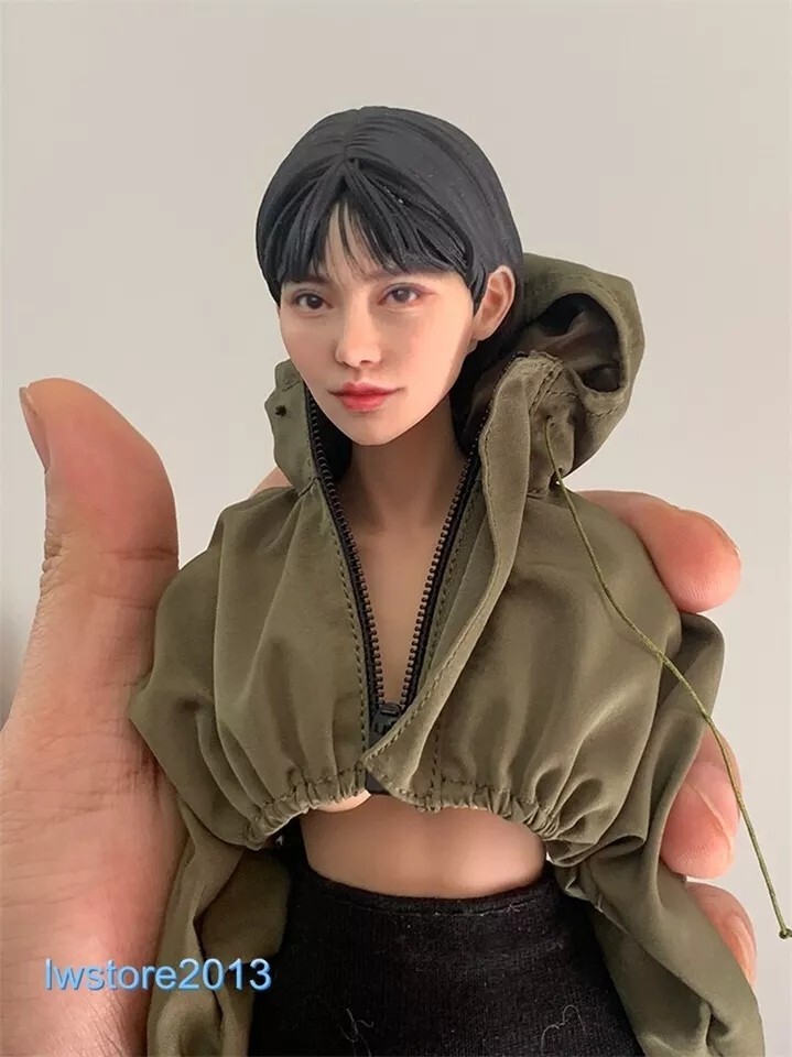1/6 1/12 Beauty Girl Man Head Sculpt Model For 12" 6" Female Male Figure Body - Picture 72 of 190