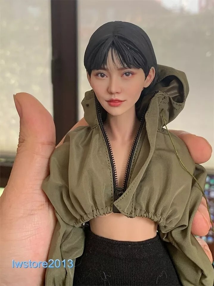 1/6 1/12 Beauty Girl Man Head Sculpt Model For 12" 6" Female Male Figure Body - Picture 73 of 190