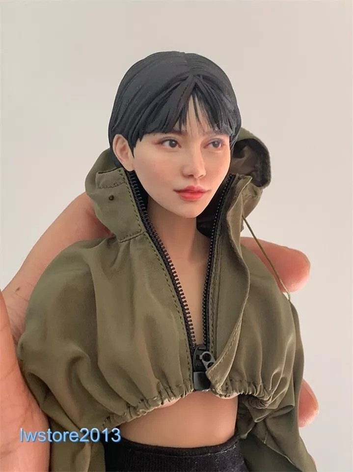 1/6 1/12 Beauty Girl Man Head Sculpt Model For 12" 6" Female Male Figure Body - Picture 74 of 190