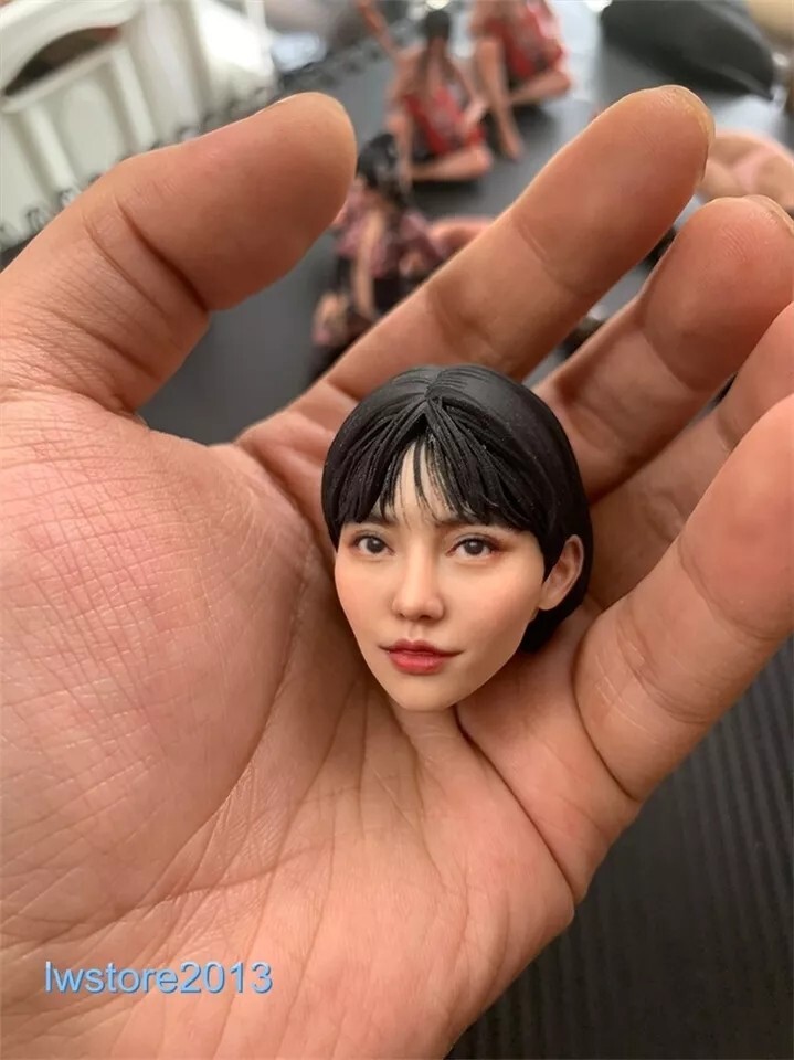 1/6 1/12 Beauty Girl Man Head Sculpt Model For 12" 6" Female Male Figure Body - Picture 75 of 190