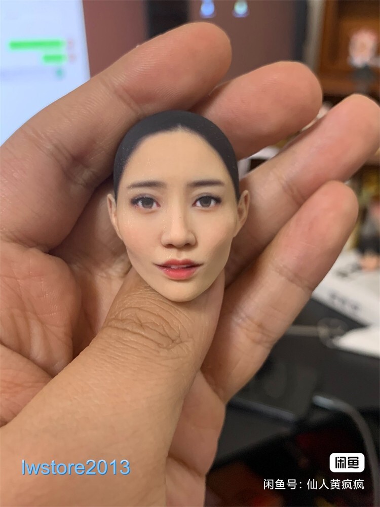 1/6 1/12 Beauty Girl Man Head Sculpt Model For 12" 6" Female Male Figure Body - Picture 90 of 190