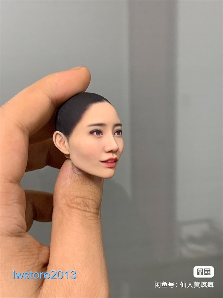 1/6 1/12 Beauty Girl Man Head Sculpt Model For 12" 6" Female Male Figure Body - Picture 93 of 190