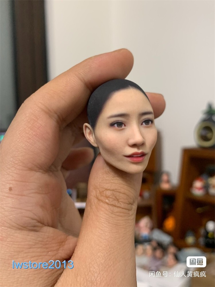 1/6 1/12 Beauty Girl Man Head Sculpt Model For 12" 6" Female Male Figure Body - Picture 94 of 190