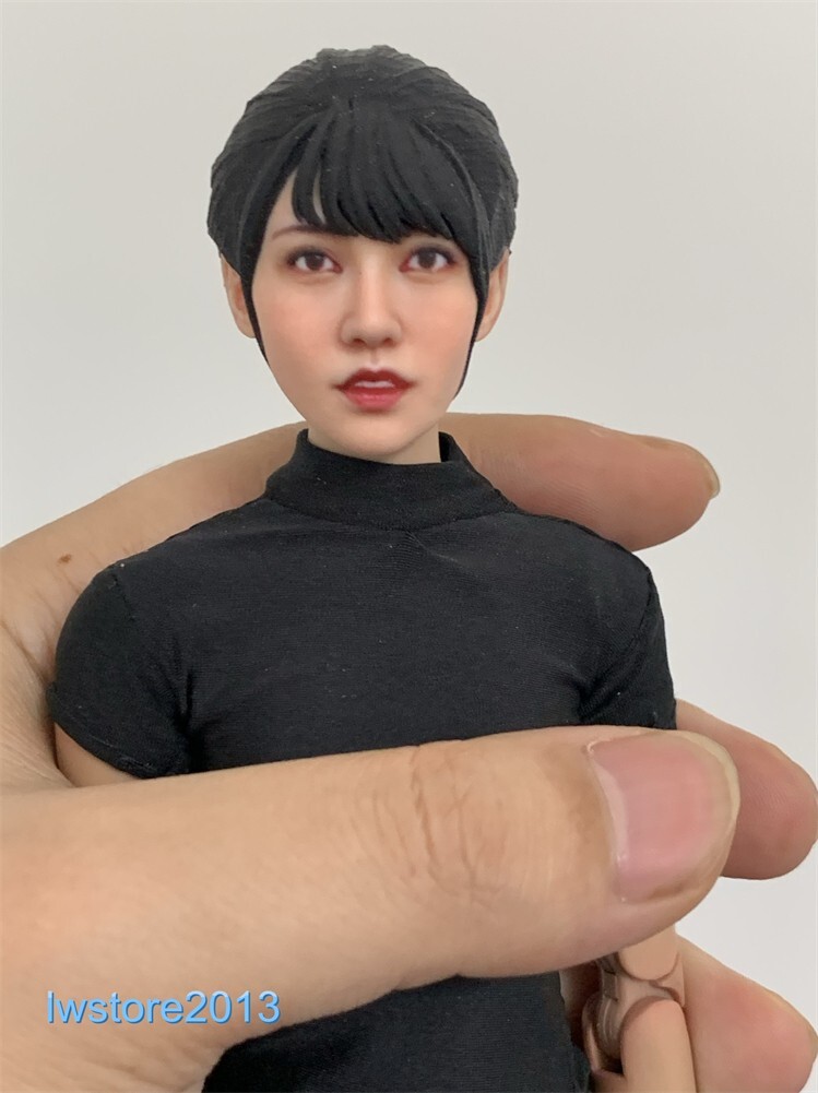 1/6 1/12 Beauty Girl Man Head Sculpt Model For 12" 6" Female Male Figure Body - Picture 120 of 190