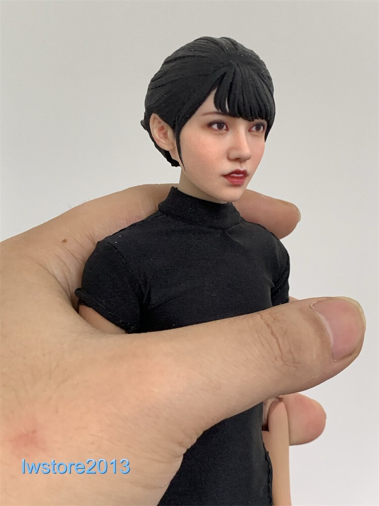 1/6 1/12 Beauty Girl Man Head Sculpt Model For 12" 6" Female Male Figure Body - Picture 121 of 190