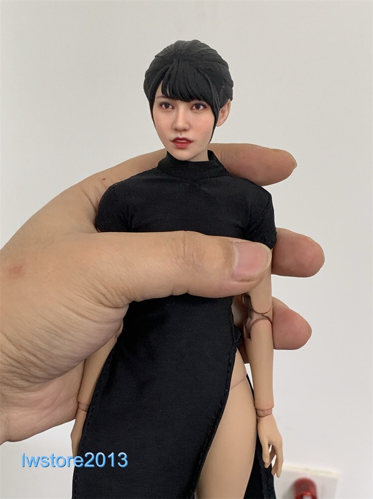 1/6 1/12 Beauty Girl Man Head Sculpt Model For 12" 6" Female Male Figure Body - Picture 122 of 190