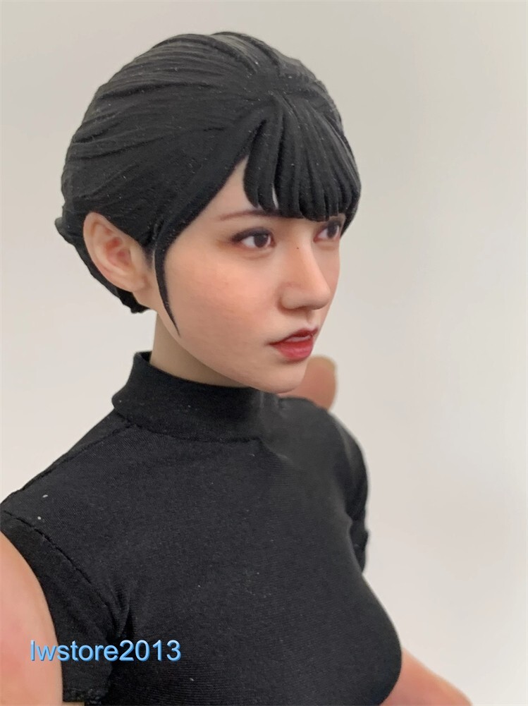 1/6 1/12 Beauty Girl Man Head Sculpt Model For 12" 6" Female Male Figure Body - Picture 123 of 190