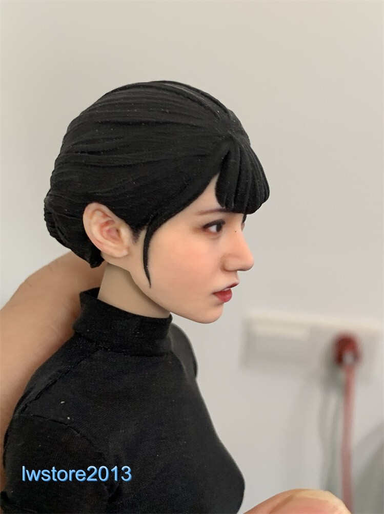 1/6 1/12 Beauty Girl Man Head Sculpt Model For 12" 6" Female Male Figure Body - Picture 124 of 190