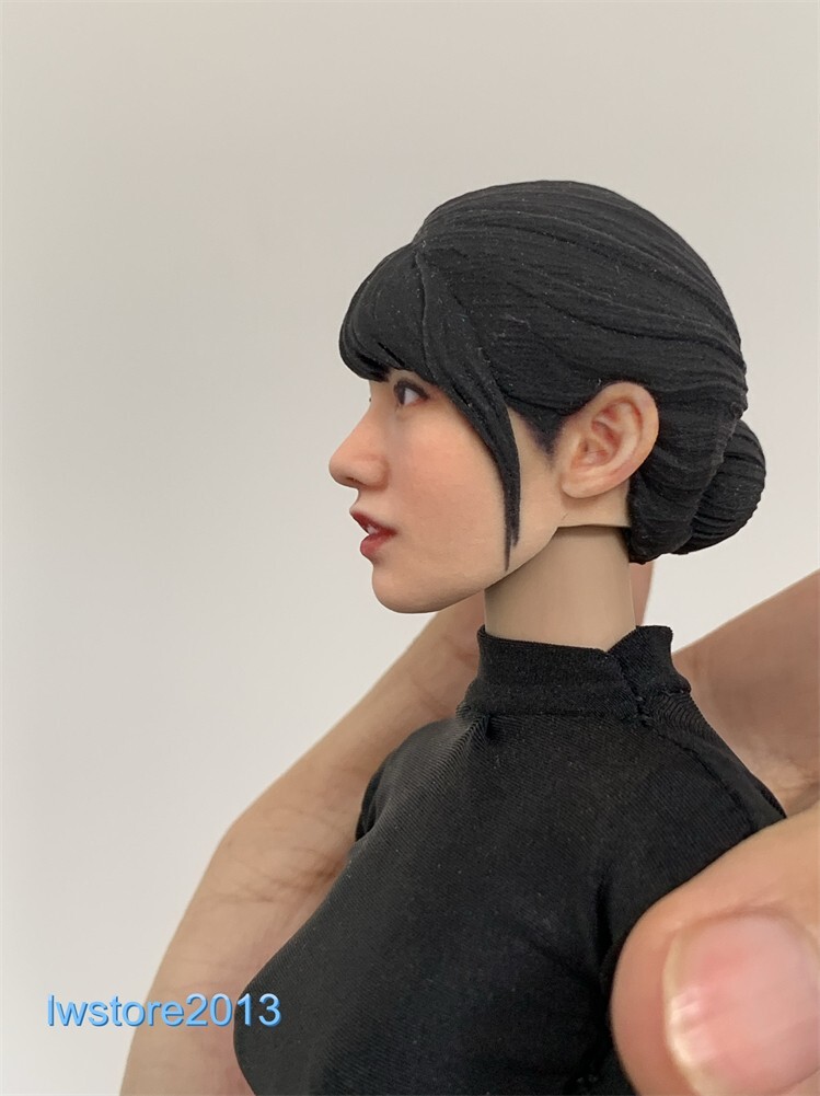 1/6 1/12 Beauty Girl Man Head Sculpt Model For 12" 6" Female Male Figure Body - Picture 125 of 190