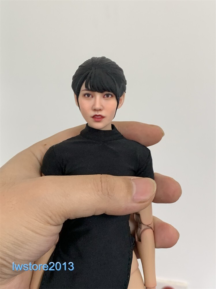 1/6 1/12 Beauty Girl Man Head Sculpt Model For 12" 6" Female Male Figure Body - Picture 126 of 190