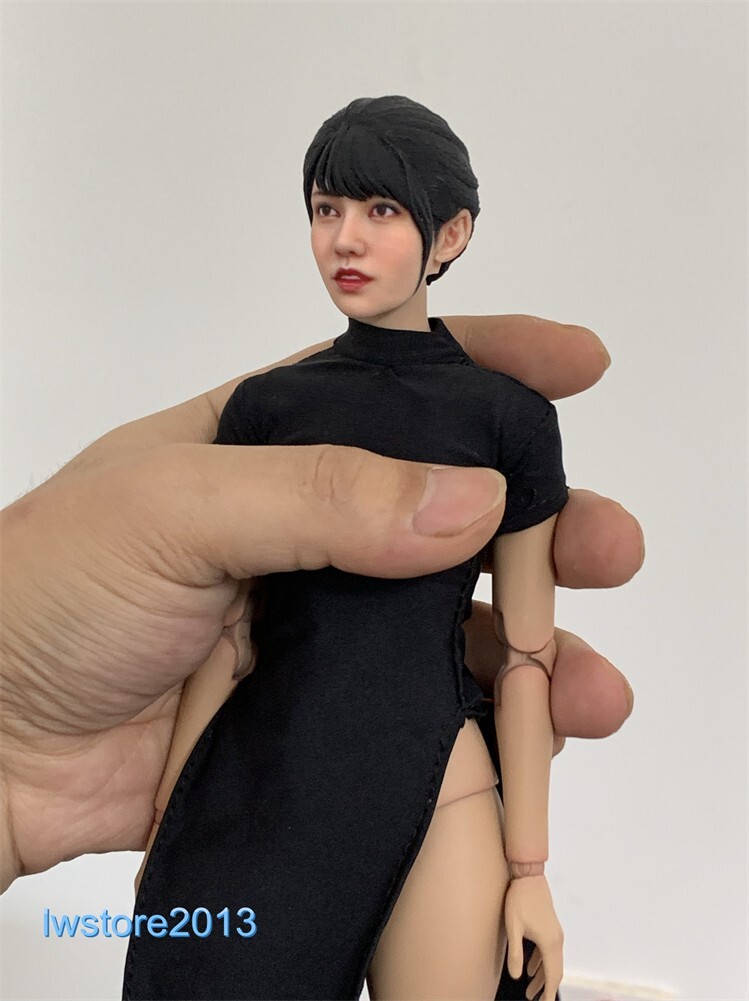 1/6 1/12 Beauty Girl Man Head Sculpt Model For 12" 6" Female Male Figure Body - Picture 128 of 190