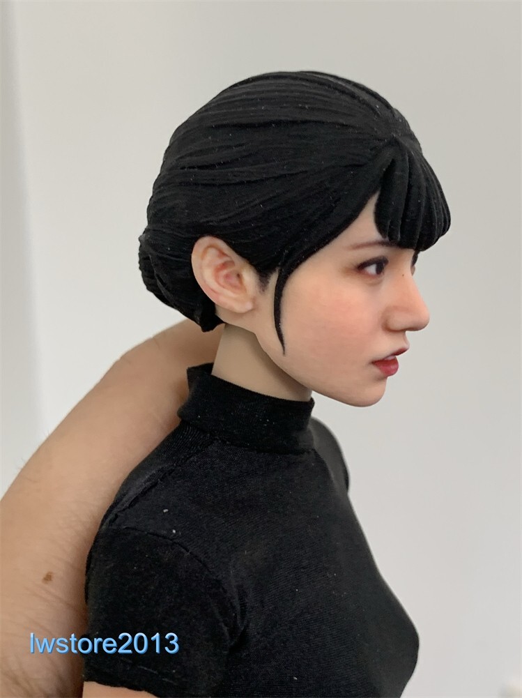 1/6 1/12 Beauty Girl Man Head Sculpt Model For 12" 6" Female Male Figure Body - Picture 129 of 190