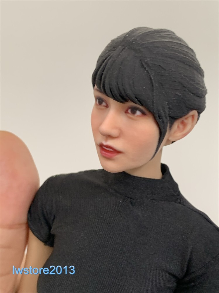 1/6 1/12 Beauty Girl Man Head Sculpt Model For 12" 6" Female Male Figure Body - Picture 131 of 190