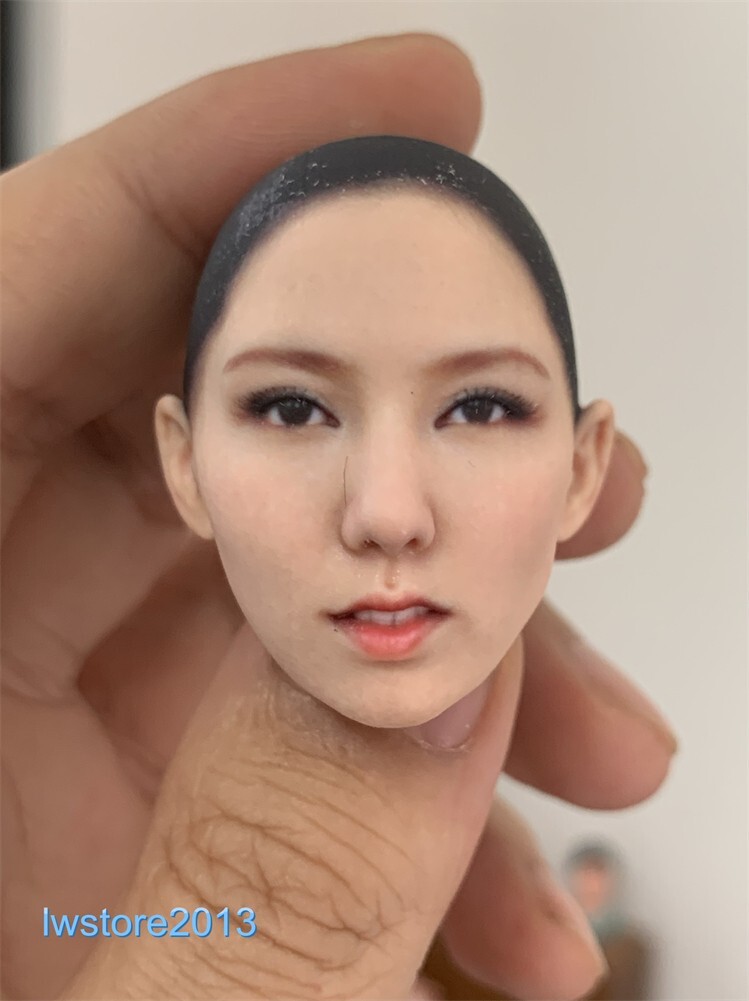 1/6 1/12 Beauty Girl Man Head Sculpt Model For 12" 6" Female Male Figure Body - Picture 132 of 190
