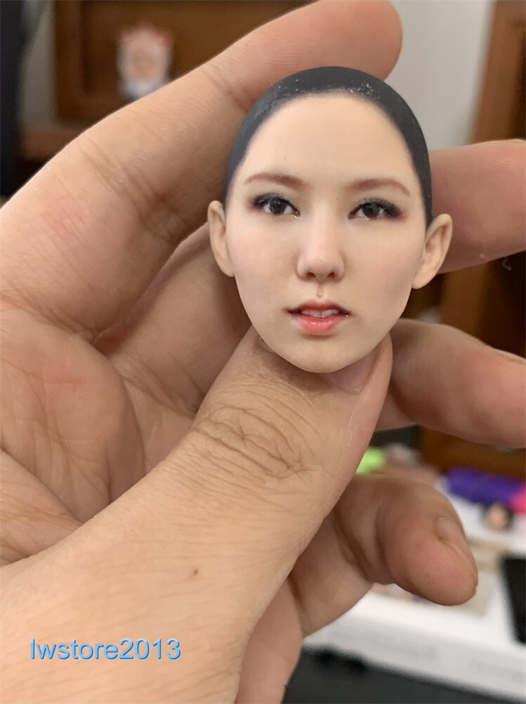 1/6 1/12 Beauty Girl Man Head Sculpt Model For 12" 6" Female Male Figure Body - Picture 133 of 190