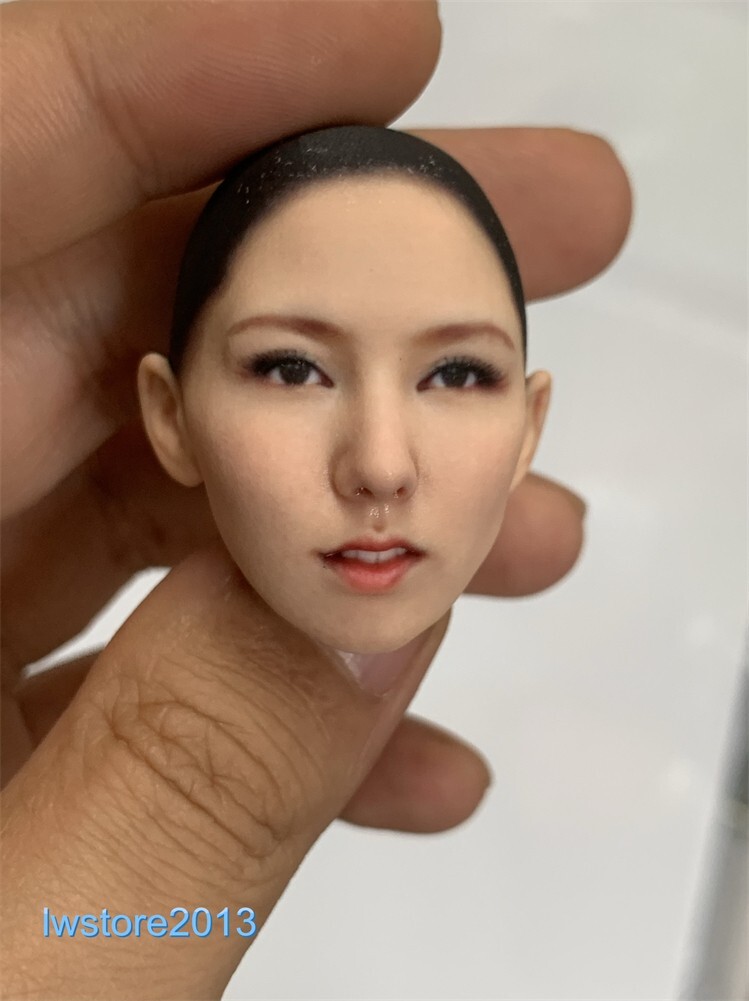 1/6 1/12 Beauty Girl Man Head Sculpt Model For 12" 6" Female Male Figure Body - Picture 135 of 190