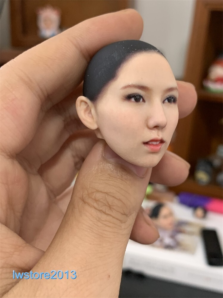 1/6 1/12 Beauty Girl Man Head Sculpt Model For 12" 6" Female Male Figure Body - Picture 136 of 190