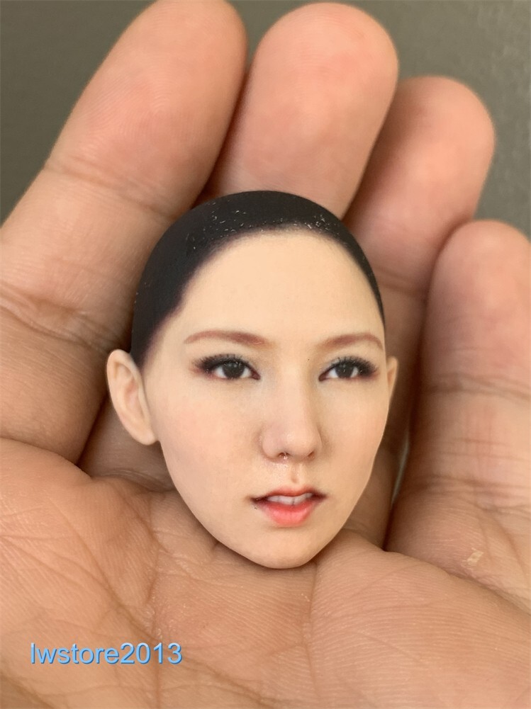 1/6 1/12 Beauty Girl Man Head Sculpt Model For 12" 6" Female Male Figure Body - Picture 137 of 190