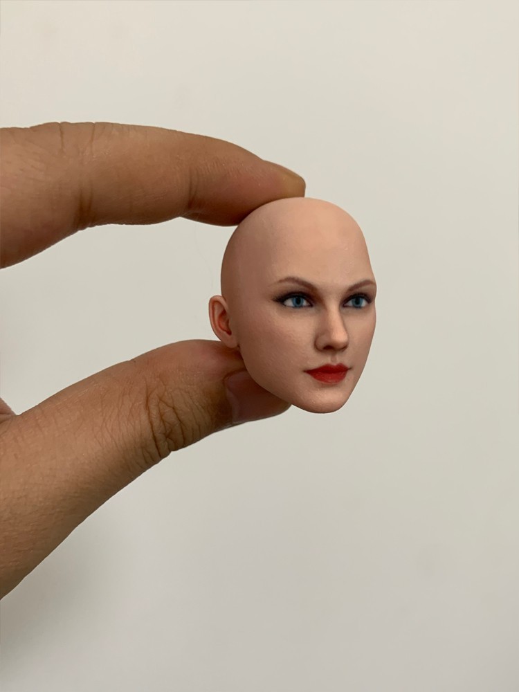 1/6 1/12 Beauty Girl Man Head Sculpt Model For 12" 6" Female Male Figure Body - Picture 143 of 190