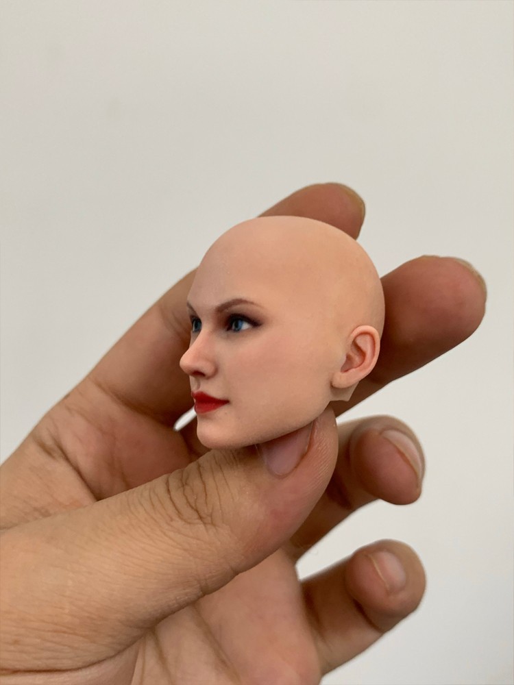 1/6 1/12 Beauty Girl Man Head Sculpt Model For 12" 6" Female Male Figure Body - Picture 144 of 190