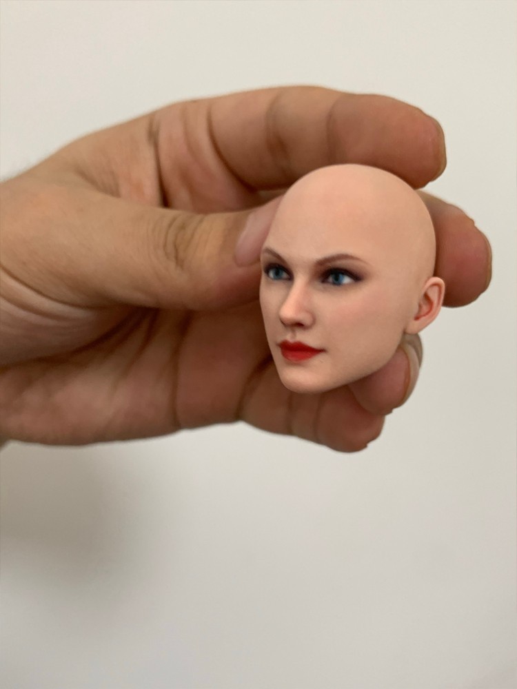 1/6 1/12 Beauty Girl Man Head Sculpt Model For 12" 6" Female Male Figure Body - Picture 145 of 190