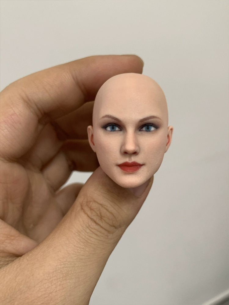 1/6 1/12 Beauty Girl Man Head Sculpt Model For 12" 6" Female Male Figure Body - Picture 146 of 190