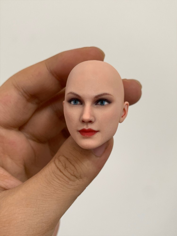 1/6 1/12 Beauty Girl Man Head Sculpt Model For 12" 6" Female Male Figure Body - Picture 147 of 190