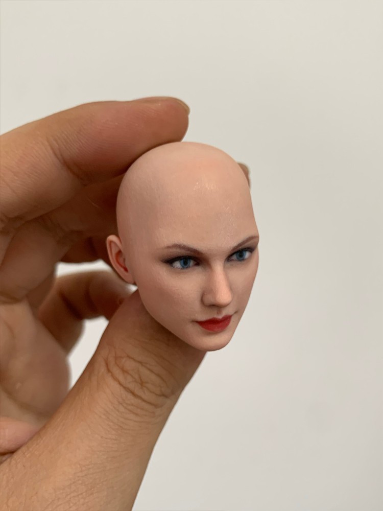 1/6 1/12 Beauty Girl Man Head Sculpt Model For 12" 6" Female Male Figure Body - Picture 152 of 190