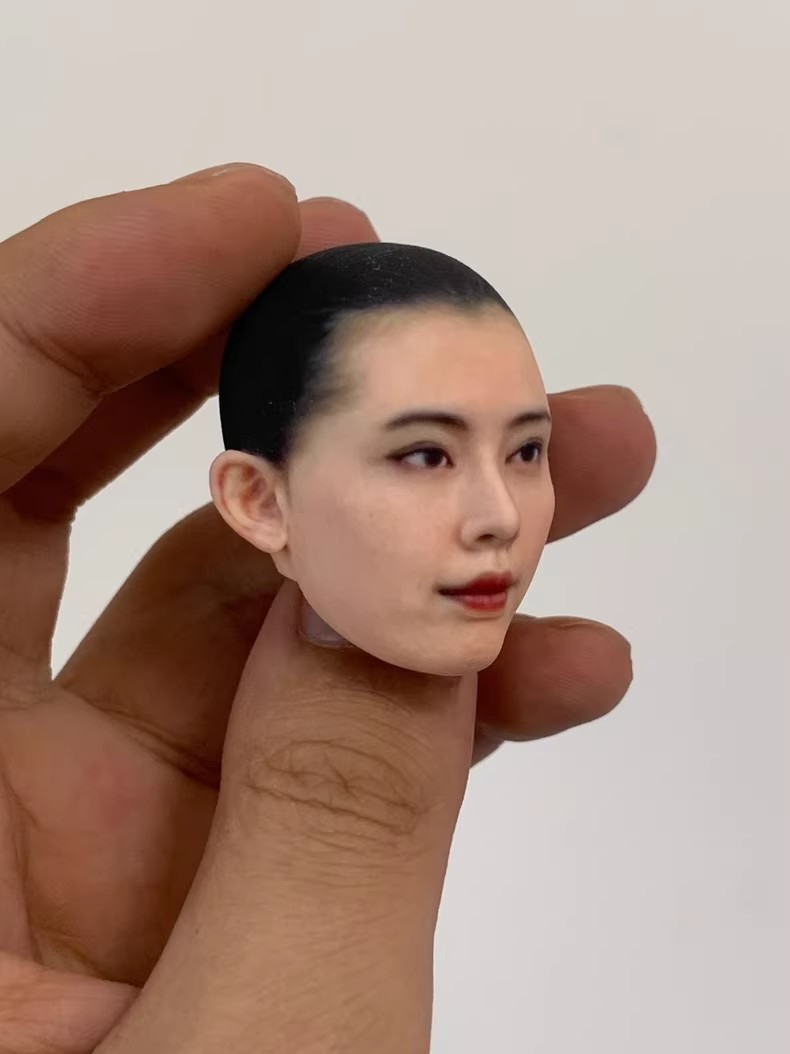 1/6 1/12 Beauty Girl Man Head Sculpt Model For 12" 6" Female Male Figure Body - Picture 159 of 190