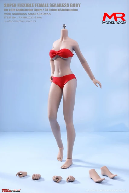 TBL PH 1/6 Female Seamless Flexible Body Small Mid Big Bust 12″ Action Figure