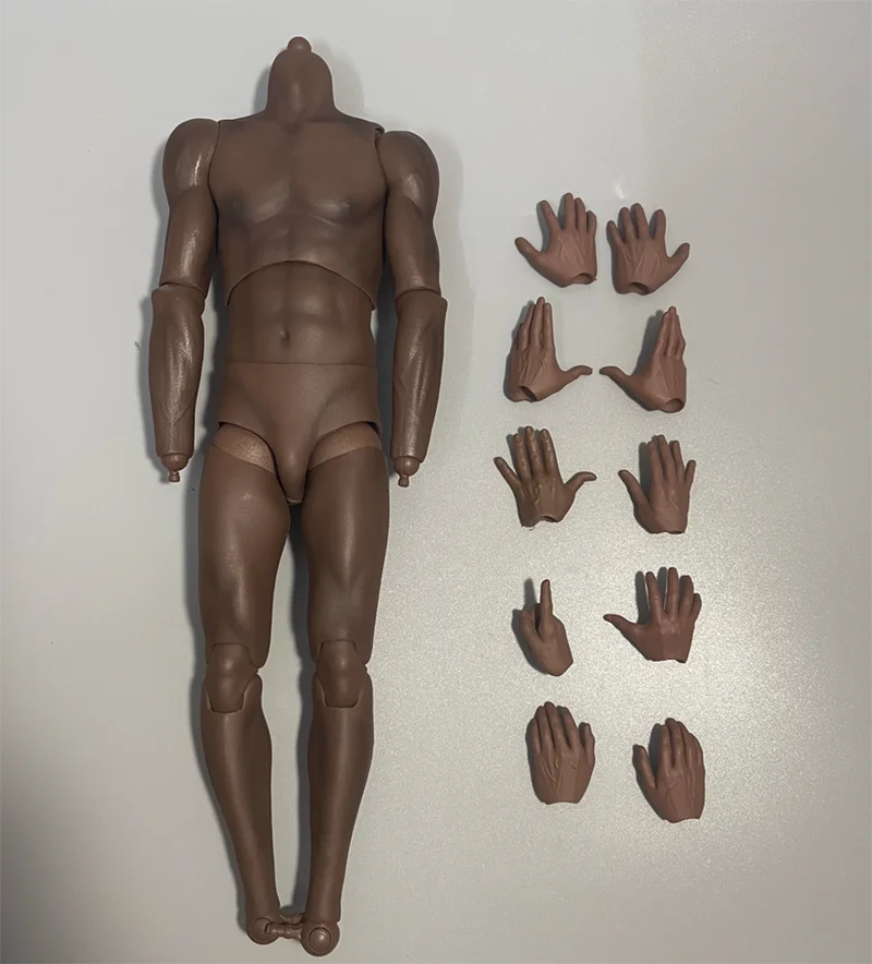 1/6 männlicher Basketballspieler Sport Gelenk Körper Hände starke schwarze Haut 12" Figur - Bild 25 von 55
