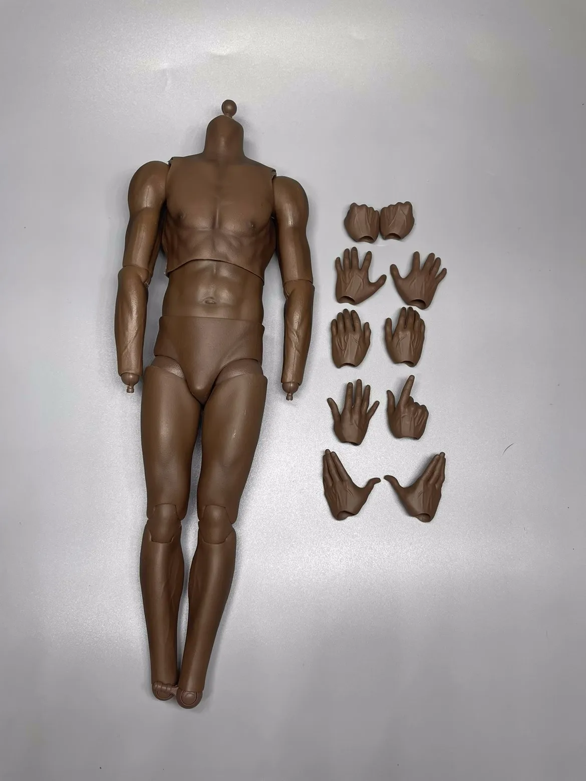 1/6 männlicher Basketballspieler Sport Gelenk Körper Hände starke schwarze Haut 12" Figur - Bild 31 von 55