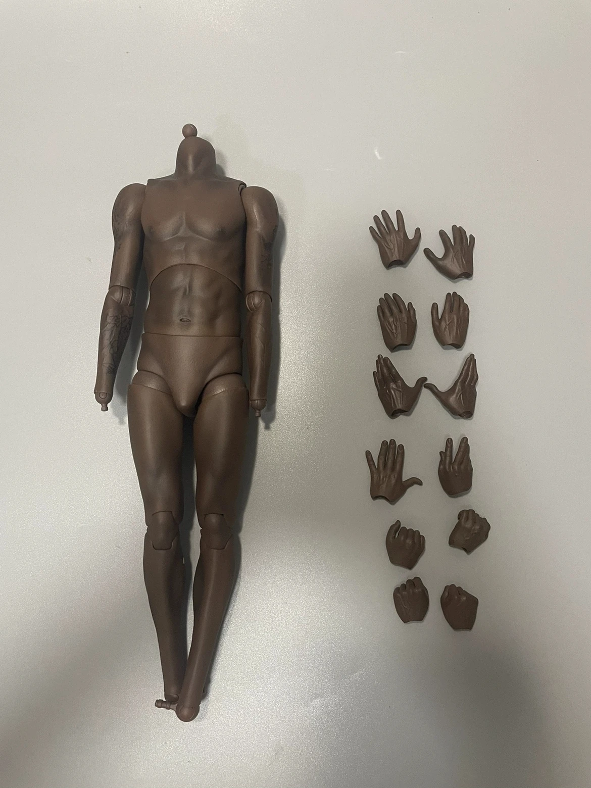 1/6 männlicher Basketballspieler Sport Gelenk Körper Hände starke schwarze Haut 12" Figur - Bild 40 von 55