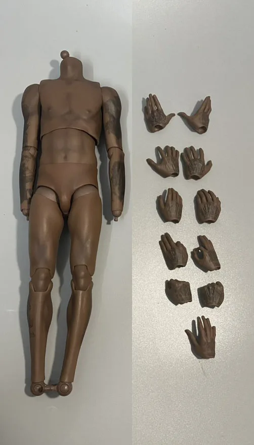 1/6 männlicher Basketballspieler Sport Gelenk Körper Hände starke schwarze Haut 12" Figur - Bild 43 von 55