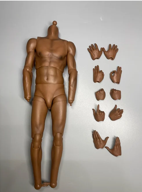 1/6 männlicher Basketballspieler Sport Gelenk Körper Hände starke schwarze Haut 12" Figur - Bild 49 von 55