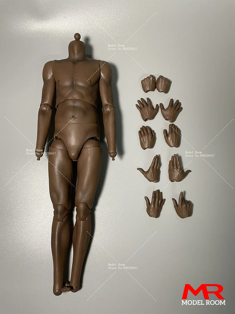 1/6 männlicher Basketballspieler Sport Gelenk Körper Hände starke schwarze Haut 12" Figur - Bild 24 von 55