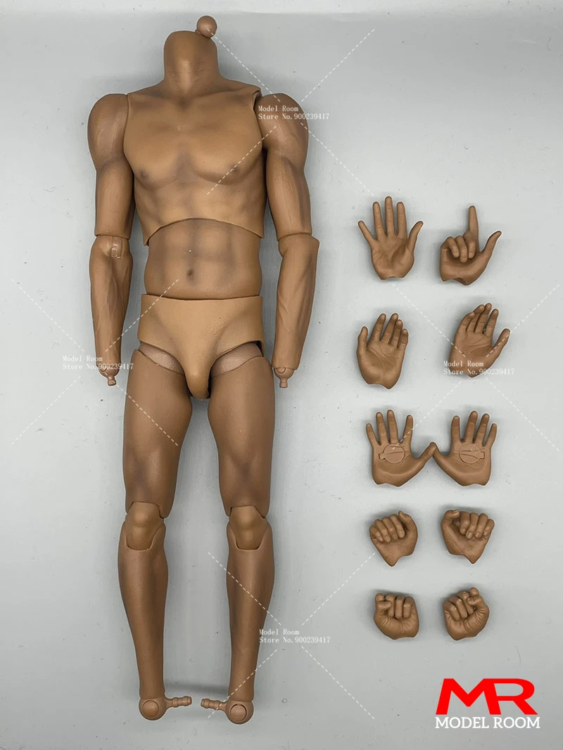 1/6 männlicher Basketballspieler Sport Gelenk Körper Hände starke schwarze Haut 12" Figur - Bild 27 von 55