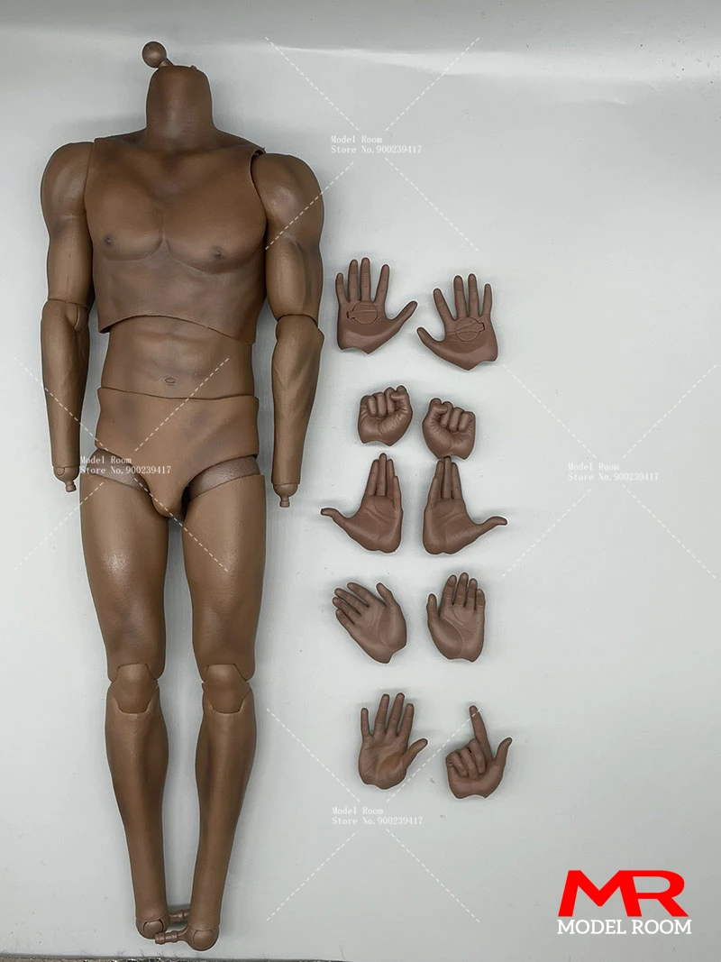 1/6 männlicher Basketballspieler Sport Gelenk Körper Hände starke schwarze Haut 12" Figur - Bild 28 von 55