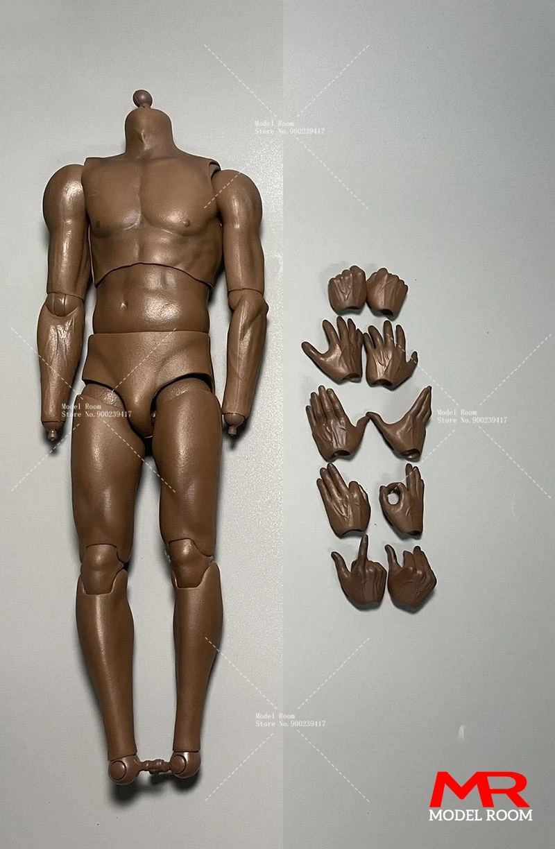 1/6 männlicher Basketballspieler Sport Gelenk Körper Hände starke schwarze Haut 12" Figur - Bild 34 von 55